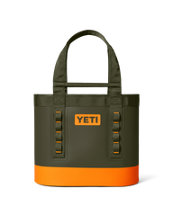 Camino 35 Carryall Tote Bag in Olive & King Crab Orange