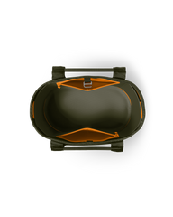 Camino 35 Carryall Tote Bag in Olive & King Crab Orange