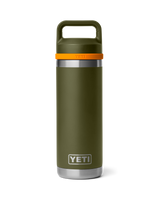 Rambler 18oz Bottle with Chug Cap in Olive & King Crab Orange