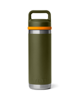 Rambler 18oz Bottle with Chug Cap in Olive & King Crab Orange