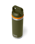 Rambler 18oz Bottle with Chug Cap in Olive & King Crab Orange