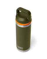 Rambler 18oz Bottle with Chug Cap in Olive & King Crab Orange