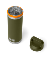 Rambler 18oz Bottle with Chug Cap in Olive & King Crab Orange