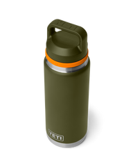 Rambler 26oz Bottle with Chug Cap in Olive & King Crab Orange