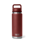 The Yeti Rambler 26oz Bottle with Chug Cap in Stag Red