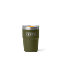 Rambler 8oz Stackable Tumbler with DuraSip™ Ceramic Lining in Olive & King Crab Orange