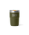 Rambler 8oz Stackable Tumbler with DuraSip™ Ceramic Lining in Olive & King Crab Orange