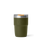 Rambler 8oz Stackable Tumbler with DuraSip™ Ceramic Lining in Olive & King Crab Orange