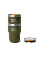 Rambler 8oz Stackable Tumbler with DuraSip™ Ceramic Lining in Olive & King Crab Orange