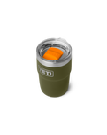 Rambler 8oz Stackable Tumbler with DuraSip™ Ceramic Lining in Olive & King Crab Orange
