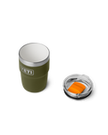 Rambler 8oz Stackable Tumbler with DuraSip™ Ceramic Lining in Olive & King Crab Orange