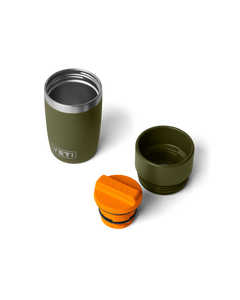 Rambler 8oz Travel Bottle in Olive & King Crab Orange