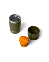 Rambler 8oz Travel Bottle in Olive & King Crab Orange