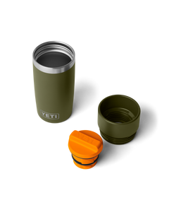 Rambler 12oz Travel Bottle in Olive & King Crab Orange