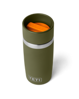 Rambler 12oz Travel Bottle in Olive & King Crab Orange