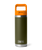 Rambler 18oz Bottle with Straw Cap in Olive & King Crab Orange