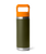 Rambler 18oz Bottle with Straw Cap in Olive & King Crab Orange
