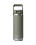 The Yeti Rambler 18oz Bottle with Straw Cap in Pampa Green