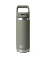 The Yeti Rambler 18oz Bottle with Straw Cap in Pampa Green