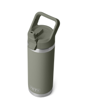 The Yeti Rambler 18oz Bottle with Straw Cap in Pampa Green