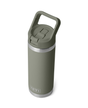 The Yeti Rambler 18oz Bottle with Straw Cap in Pampa Green