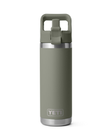 The Yeti Rambler 18oz Bottle with Straw Cap in Pampa Green