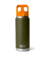 Rambler 26oz Bottle with Straw Cap in Olive & King Crab Orange