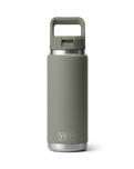 The Yeti Rambler 26oz Bottle with Straw Cap in Pampa Green