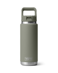 The Yeti Rambler 26oz Bottle with Straw Cap in Pampa Green
