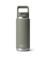 The Yeti Rambler 26oz Bottle with Straw Cap in Pampa Green