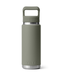 The Yeti Rambler 26oz Bottle with Straw Cap in Pampa Green