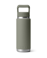 The Yeti Rambler 26oz Bottle with Straw Cap in Pampa Green