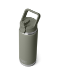 The Yeti Rambler 26oz Bottle with Straw Cap in Pampa Green