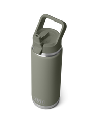 The Yeti Rambler 26oz Bottle with Straw Cap in Pampa Green