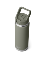 The Yeti Rambler 26oz Bottle with Straw Cap in Pampa Green