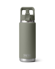 The Yeti Rambler 26oz Bottle with Straw Cap in Pampa Green