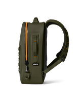Panga 28L Submersible Backpack in Olive & King Crab Orange