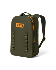 Panga 28L Submersible Backpack in Olive & King Crab Orange