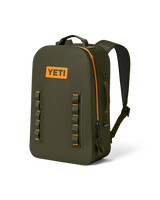 Panga 28L Submersible Backpack in Olive & King Crab Orange