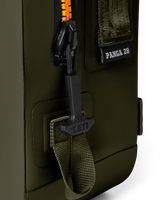 Panga 28L Submersible Backpack in Olive & King Crab Orange