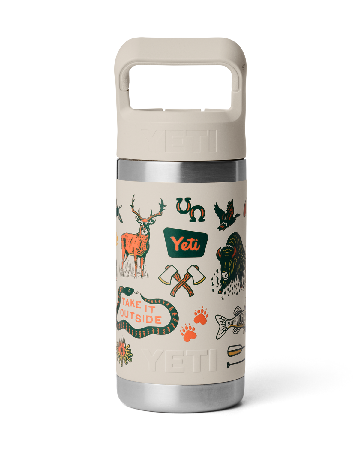 Rambler 12oz Junior Bottle in Cape Summer Camp