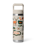Rambler 18oz Bottle with Straw Cap in Cape Summer Camp