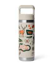 Rambler 18oz Bottle with Straw Cap in Cape Summer Camp
