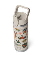 Rambler 18oz Bottle with Straw Cap in Cape Summer Camp