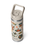 Rambler 18oz Bottle with Straw Cap in Cape Summer Camp