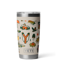 Rambler 20oz Tumbler in Cape Summer Camp