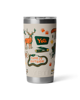Rambler 20oz Tumbler in Cape Summer Camp