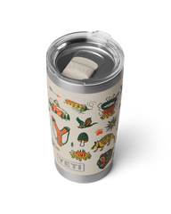 Rambler 20oz Tumbler in Cape Summer Camp