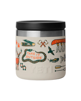 The Yeti Rambler 8oz Insulated Food Jar in Summer Graphic Cape Taupe