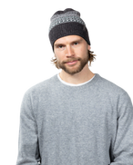 The Barts Mens Laghlan Beanie in Dark Heather